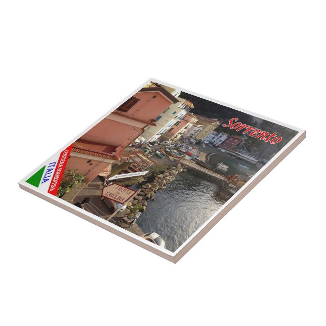 Azulejo CMP098 SORRENTO, COSTA AMALFI, Italia, (Lado)