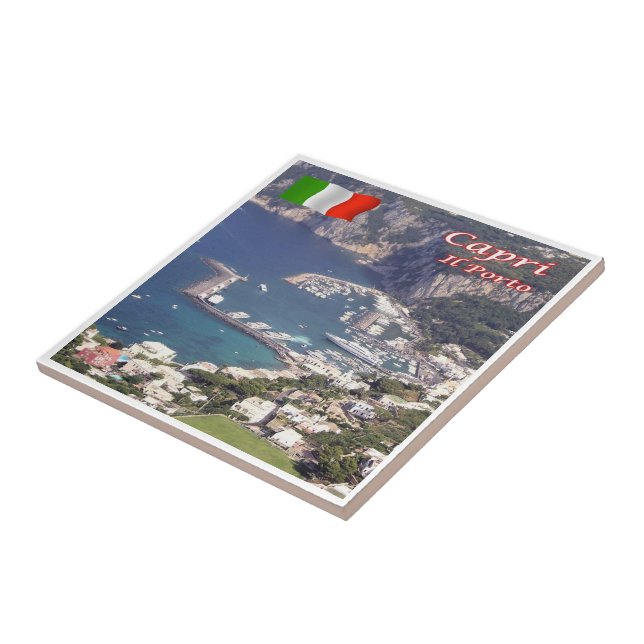 Azulejo CMP128 CAPRI El puerto, Italia, (Lado)