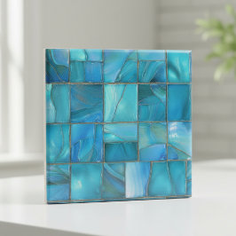 Azulejo Coastal Turquoise Glass Mosaic