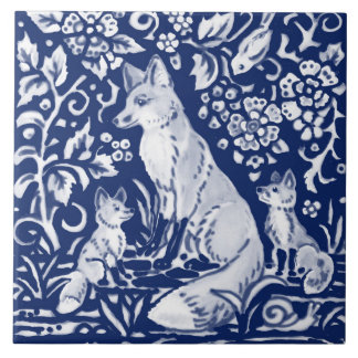 Azulejo Cobalto Marina Azul Cobalto Fox Familia Floral Ani