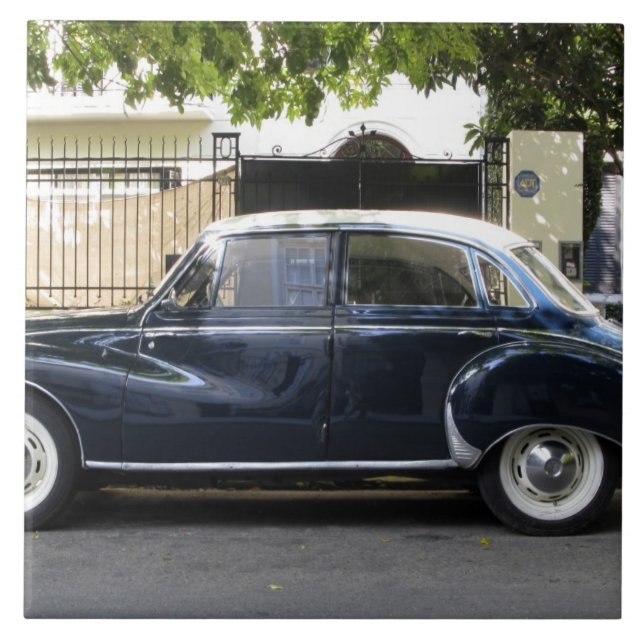 Azulejo Coche Audi viejo pero muy bien conservado. (Frente)