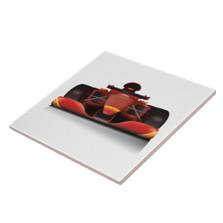Azulejo Coche de Carreras roja