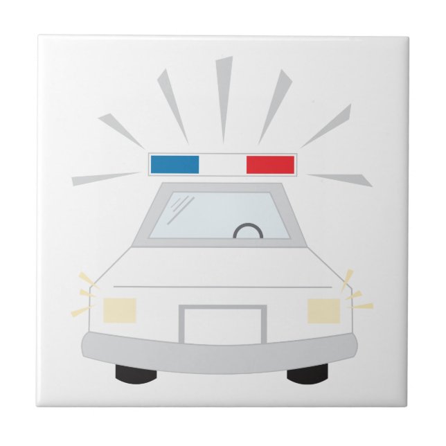Azulejo Coche policial (Frente)