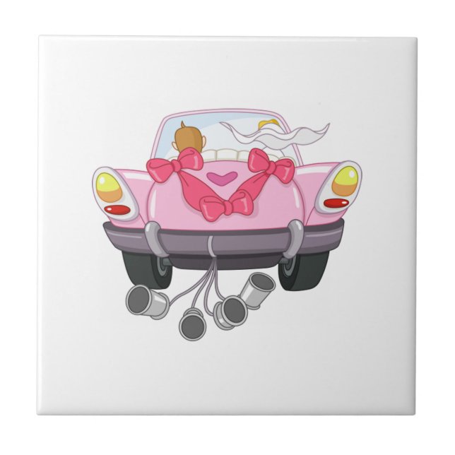 Azulejo Coche recién casado 27 (Frente)