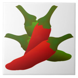 Azulejo Cocina Chili Peppers