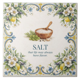 Azulejo Cocina de Sal Toscana Bendición Mediterránea