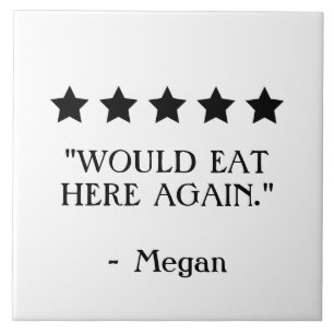 Azulejo Cocina Divertida Revisión Personalizada 5 estrella