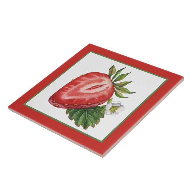 Azulejo Cocina para los amantes de las fresas (Lado)
