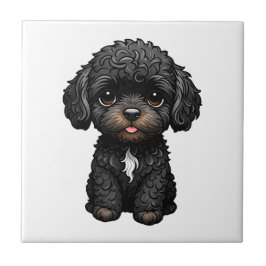 Azulejo Cockapoo negro