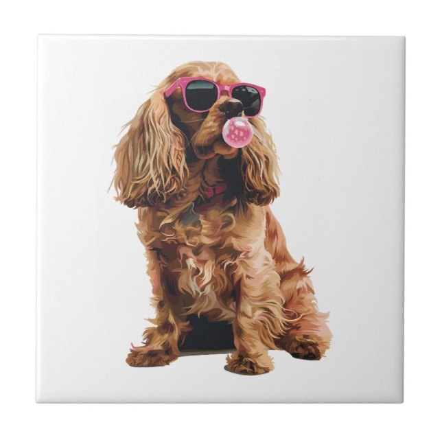 Azulejo Cocker Spaniel (Frente)