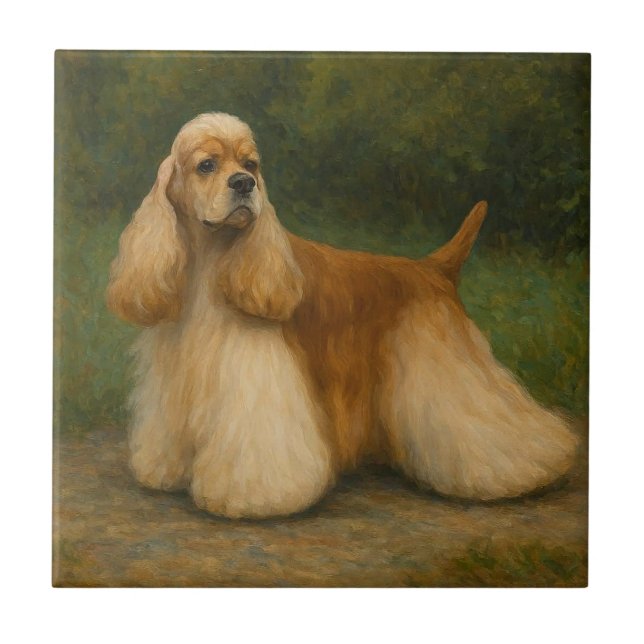 Azulejo Cocker Spaniel (Frente)