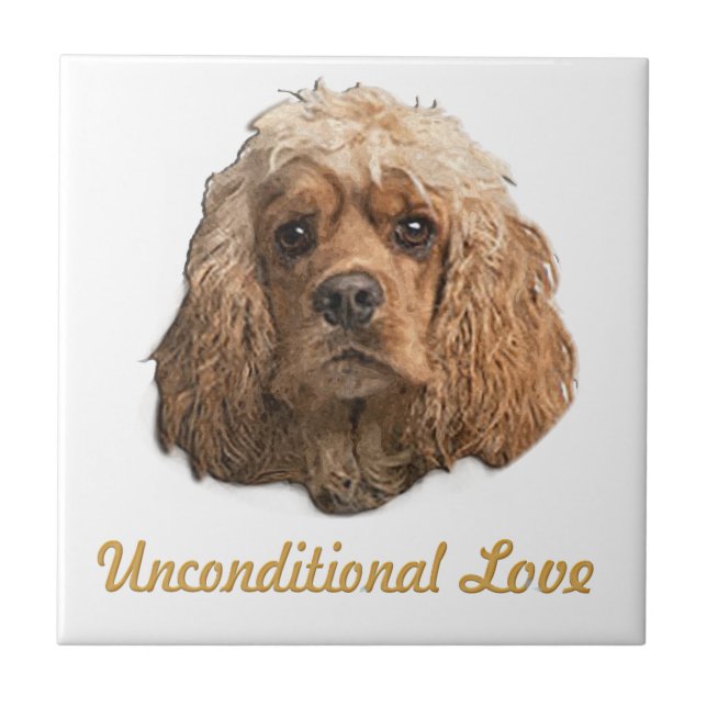 Azulejo cocker Spaniels (Frente)