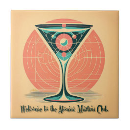 Azulejo Cóctel del Club Quantum Entanglement Atomic Martin