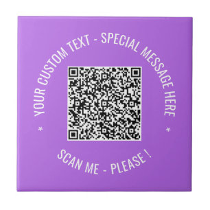 Azulejo Código QR Analizar información Personalizado Color