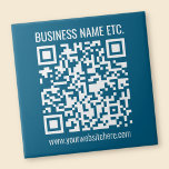 Azulejo Código QR editable Ocean Blue<br><div class="desc">Agregue la dirección URL de su sitio web para crear un código QR.</div>