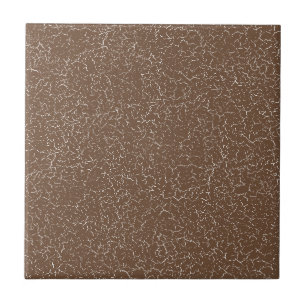 Azulejo Coffee Brown Crackle Glaze Solid Colour Tile