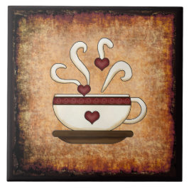 Azulejo Coffee Cup Ceramic Kitchen Tile