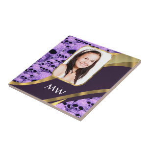 Azulejo Colapso de cráneo morado