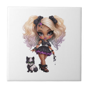 Azulejo Colección de diseño de Halloween Chica hábil 8
