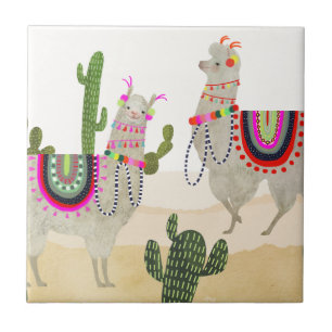 Azulejo Colección de Llamarama   Llamas cortas