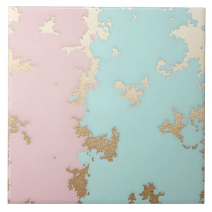 Azulejo Colección de lujo de rosa blush popular mint dorad