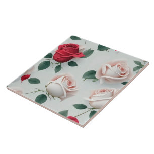 Azulejo Colección de moda de moda de amor Rosa