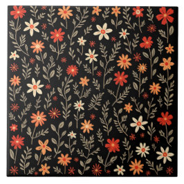 Azulejo Colección de moda floral vintage