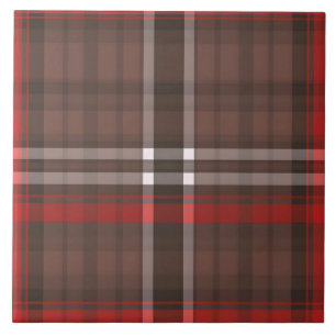 Azulejo Colección de moda tradicional Tartán Plaid Red Tre