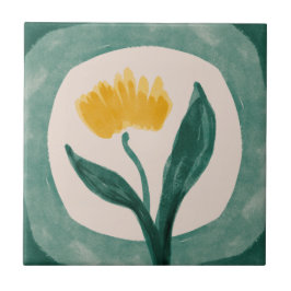 Azulejo Colección de mosaicos verdes y amarillos de MHN