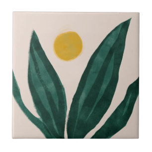 Azulejo Colección de mosaicos verdes y amarillos de MHN