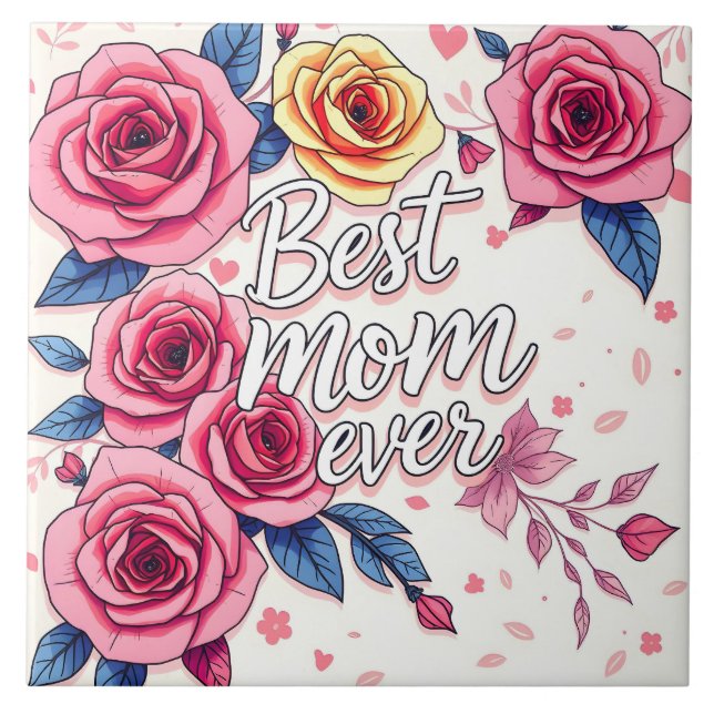 Azulejo Colección de regalos de lujo floral de moda (Frente)