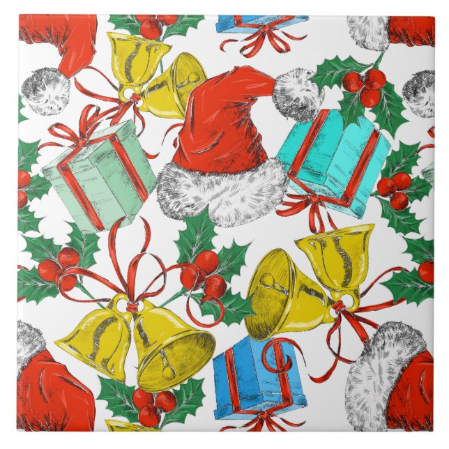 Azulejo Colección de Saludos de navidades (Frente)