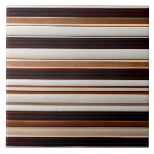 Azulejo Colección de textura de línea de lujo blanca marró (Frente)