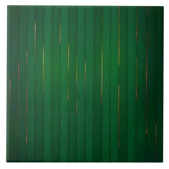 Azulejo Colección de textura de línea de oro verde de moda (Frente)