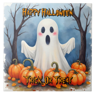 Azulejo Colección espeluznante de Halloween moderna y lind