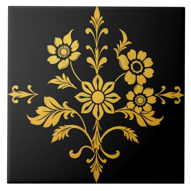 Azulejo Colección floral elegante de lujo (Frente)