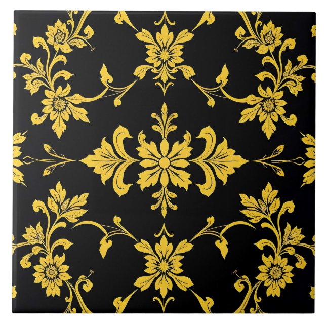 Azulejo Colección Floral Elegante De Lujo Moderna (Frente)