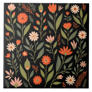 Azulejo Colección Floral Vintage Hermosa