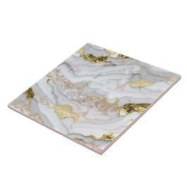 Azulejo Colección Gold White Modern Marble Agate