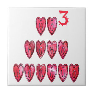 Azulejo Colección Ho Ho Ho Ho Hearts.