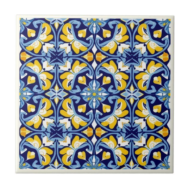 Azulejo Colección mexicana de talavera cerámica (Frente)