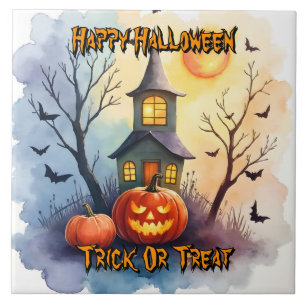 Azulejo Colección moderna de Halloween linda y espeluznant