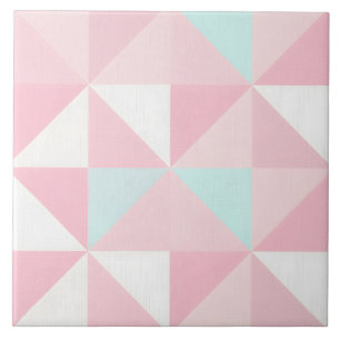 Azulejo Colección Popular Abstracta Rosa Mint con Rubor