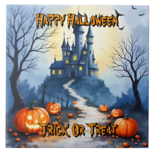 Azulejo Colección Popular de Halloween Espeluznante y Lind