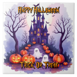 Azulejo Colección Popular de Halloween Espeluznante y Lind