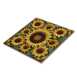 Azulejo Colección Sunflowers Popular Beautiful