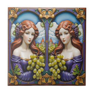 Azulejo Colectores de uva Tile cerámico