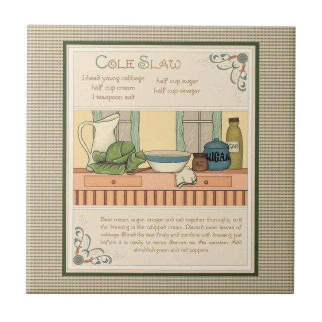 Azulejo Coleslaw (Frente)