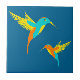 Azulejo Colibrí exótico