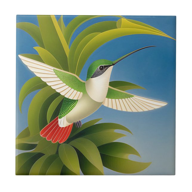 Azulejo Colibrí moderno (Frente)